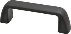 J.W. Winco - 4.33" Center to Center, Black Matte Finish Plastic Pull Handle - 1.57" High - Eagle Tool & Supply