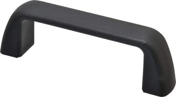 J.W. Winco - 4.61" Center to Center, Black Matte Finish Plastic Pull Handle - 1.57" High - Eagle Tool & Supply
