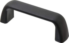 J.W. Winco - 105mm Center to Center, Black Matte Finish Plastic Pull Handle - 29mm Long, 37mm High - Eagle Tool & Supply