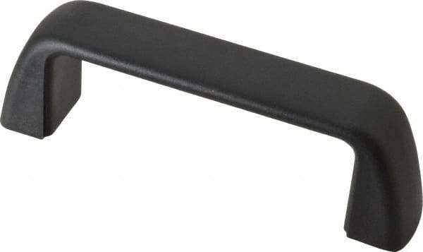 J.W. Winco - 110mm Center to Center, Black Matte Finish Plastic Pull Handle - 32mm Long, 40mm High - Eagle Tool & Supply