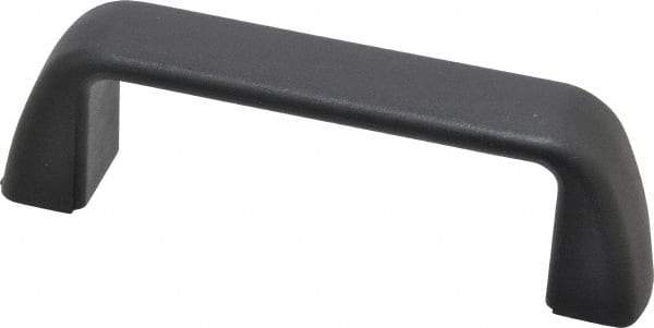 J.W. Winco - 117mm Center to Center, Black Matte Finish Plastic Pull Handle - 32mm Long, 40mm High - Eagle Tool & Supply