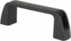 J.W. Winco - 3.68" Center to Center, Black Matte Finish Plastic Pull Handle - 1.18" Long, 1.42" High - Eagle Tool & Supply