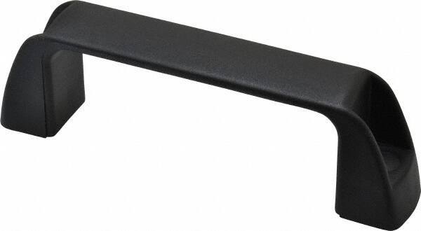 J.W. Winco - 4.61" Center to Center, Black Matte Finish Plastic Pull Handle - 1.34" Long, 1.61" High - Eagle Tool & Supply