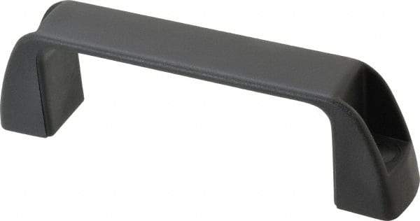 J.W. Winco - 5.2" Center to Center, Black Matte Finish Plastic Pull Handle - 1.46" Long, 1.77" High - Eagle Tool & Supply