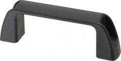 J.W. Winco - 95.5mm Center to Center, Black Matte Finish Plastic Pull Handle - 30mm Long, 36mm High - Eagle Tool & Supply