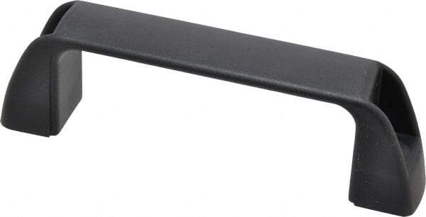 J.W. Winco - 117mm Center to Center, Black Matte Finish Plastic Pull Handle - 34mm Long, 41mm High - Eagle Tool & Supply