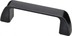 J.W. Winco - 117mm Center to Center, Black Matte Finish Plastic Pull Handle - 34mm Long, 41mm High - Eagle Tool & Supply
