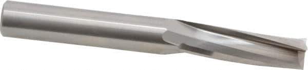 Onsrud - 1/2" Cutting Diam x 1-5/8" Length of Cut, 3 Flute, Upcut Spiral Router Bit - Uncoated, Right Hand Cut, Solid Carbide, 4" OAL x 1/2" Shank Diam, Three Edge, 10° Helix Angle - Eagle Tool & Supply