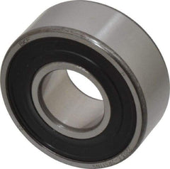 SKF - 17mm Bore Diam, 40mm OD, Double Seal Self Aligning Radial Ball Bearing - 16mm Wide, 2 Rows, Round Bore, 573 Lb Static Capacity, 2,380 Lb Dynamic Capacity - Eagle Tool & Supply