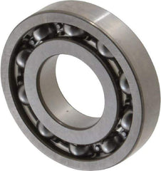 SKF - 5/8" Bore Diam, 1-3/8" OD, Open Deep Groove Radial Ball Bearing - 9/32" Wide, 1 Row, Round Bore, 731 Lb Static Capacity, 1,360 Lb Dynamic Capacity - Eagle Tool & Supply