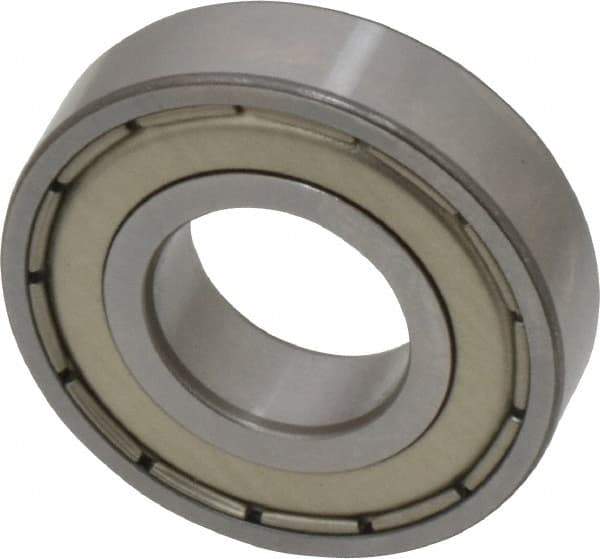 SKF - 5/8" Bore Diam, 1-3/8" OD, Double Shield Deep Groove Radial Ball Bearing - 0.3438" Wide, 1 Row, Round Bore, 731 Lb Static Capacity, 1,360 Lb Dynamic Capacity - Eagle Tool & Supply