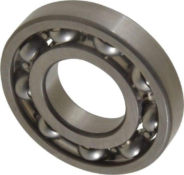 SKF - 3/4" Bore Diam, 1-5/8" OD, Open Deep Groove Radial Ball Bearing - 5/16" Wide, 1 Row, Round Bore, 1,150 Lb Static Capacity, 2,100 Lb Dynamic Capacity - Eagle Tool & Supply