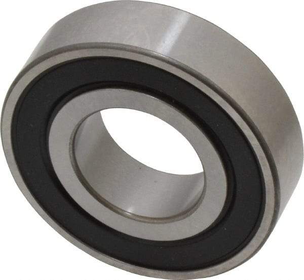 SKF - 3/4" Bore Diam, 1-5/8" OD, Double Seal Deep Groove Radial Ball Bearing - 7/16" Wide, 1 Row, Round Bore, 1,150 Lb Static Capacity, 2,100 Lb Dynamic Capacity - Eagle Tool & Supply