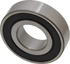 SKF - 3/4" Bore Diam, 1-5/8" OD, Double Seal Deep Groove Radial Ball Bearing - 7/16" Wide, 1 Row, Round Bore, 1,150 Lb Static Capacity, 2,100 Lb Dynamic Capacity - Eagle Tool & Supply
