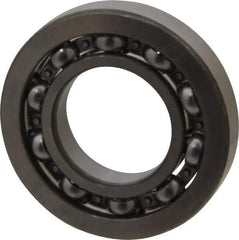 SKF - 1" Bore Diam, 2" OD, Open Deep Groove Radial Ball Bearing - 3/8" Wide, 1 Row, Round Bore, 1,350 Lb Static Capacity, 2,270 Lb Dynamic Capacity - Eagle Tool & Supply