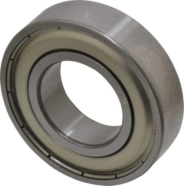 SKF - 1" Bore Diam, 2" OD, Double Shield Deep Groove Radial Ball Bearing - 1/2" Wide, 1 Row, Round Bore, 1,350 Lb Static Capacity, 2,270 Lb Dynamic Capacity - Eagle Tool & Supply