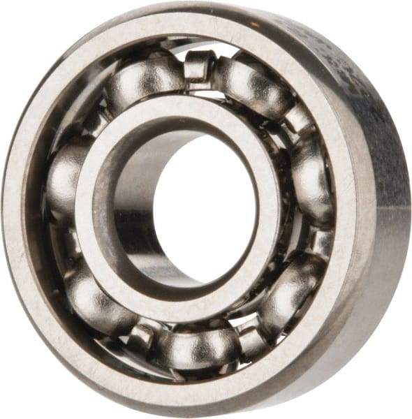 SKF - 3/16" Bore Diam, 1/2" OD, Open Deep Groove Radial Ball Bearing - 5/32" Wide, 1 Row, Round Bore, 110 Lb Static Capacity, 215 Lb Dynamic Capacity - Eagle Tool & Supply