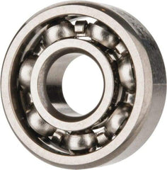 SKF - 3/16" Bore Diam, 1/2" OD, Open Deep Groove Radial Ball Bearing - 5/32" Wide, 1 Row, Round Bore, 110 Lb Static Capacity, 215 Lb Dynamic Capacity - Eagle Tool & Supply