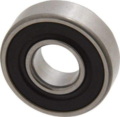 SKF - 1/4" Bore Diam, 5/8" OD, Double Seal Deep Groove Radial Ball Bearing - 0.196" Wide, 1 Row, Round Bore, 139 Lb Static Capacity, 332 Lb Dynamic Capacity - Eagle Tool & Supply