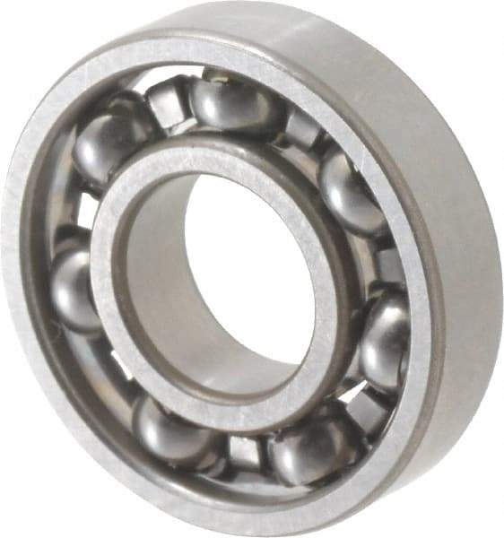 SKF - 3/8" Bore Diam, 7/8" OD, Open Deep Groove Radial Ball Bearing - 7/32" Wide, 1 Row, Round Bore, 301 Lb Static Capacity, 746 Lb Dynamic Capacity - Eagle Tool & Supply