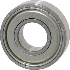 SKF - 3/8" Bore Diam, 7/8" OD, Double Shield Deep Groove Radial Ball Bearing - 9/32" Wide, 1 Row, Round Bore, 301 Lb Static Capacity, 746 Lb Dynamic Capacity - Eagle Tool & Supply
