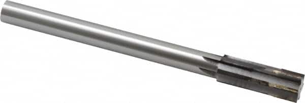 Made in USA - 0.8471 to 0.878" Diam, 3/4" Diam Shank, 2-5/8" Flute, Semi Finish Semi Ground Chucking Reamer - Eagle Tool & Supply
