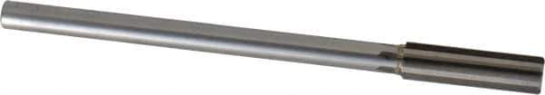 Made in USA - 9/16" Carbide-Tipped 6 Flute Chucking Reamer - Straight Flute, 0.4355" Straight Shank, 2" Flute Length, 8" OAL - Eagle Tool & Supply