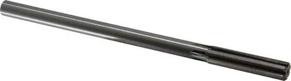 Made in USA - 1/2" Carbide-Tipped 6 Flute Chucking Reamer - Straight Flute, 2" Straight Shank, 2" Flute Length, 8" OAL - Eagle Tool & Supply