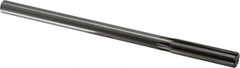 Made in USA - 1/2" Carbide-Tipped 6 Flute Chucking Reamer - Straight Flute, 2" Straight Shank, 2" Flute Length, 8" OAL - Eagle Tool & Supply
