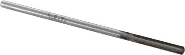 Made in USA - 0.1865" Carbide-Tipped 4 Flute Chucking Reamer - Straight Flute, 1-1/8" Straight Shank, 1-1/8" Flute Length, 4-1/2" OAL - Eagle Tool & Supply