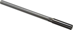 Made in USA - 0.4385" Carbide-Tipped 6 Flute Chucking Reamer - Straight Flute, 1-3/4" Straight Shank, 1-3/4" Flute Length, 7" OAL - Eagle Tool & Supply