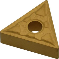 Interstate - TNMG331 Grade TCN55 Carbide Turning Insert - TiN Finish, 60° Triangle, 3/8" Inscr Circle, 3/16" Thick, 1/64" Corner Radius - Eagle Tool & Supply