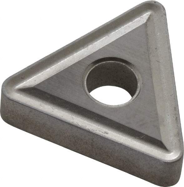 Interstate - TNMG434 Grade TCN55 Carbide Turning Insert - TiN Finish, 60° Triangle, 1/2" Inscr Circle, 3/16" Thick, 1/16" Corner Radius - Eagle Tool & Supply