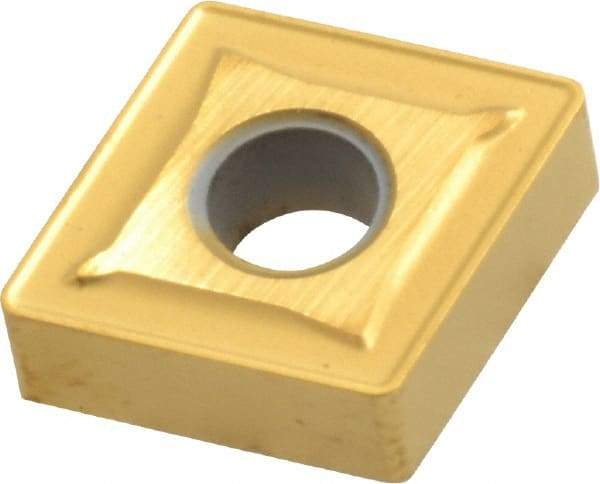 Interstate - CNMG432 Grade TCN55 Carbide Turning Insert - TiN Finish, 80° Diamond, 1/2" Inscr Circle, 3/16" Thick, 1/32" Corner Radius - Eagle Tool & Supply