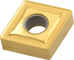 Interstate - CNMG432 Grade TCN55 Carbide Turning Insert - TiN Finish, 80° Diamond, 1/2" Inscr Circle, 3/16" Thick, 1/32" Corner Radius - Eagle Tool & Supply