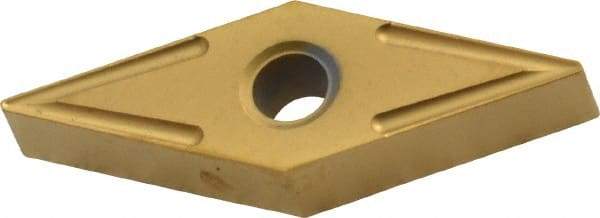 Interstate - VNMG331 Grade TCN55 Carbide Turning Insert - TiN Finish, 35° Diamond, 3/8" Inscr Circle, 3/16" Thick, 1/64" Corner Radius - Eagle Tool & Supply