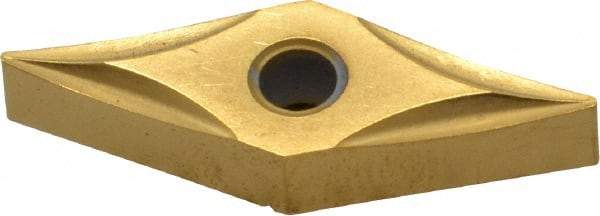 Interstate - VNMP331 Grade TCN55 Carbide Turning Insert - TiN Finish, 35° Diamond, 3/8" Inscr Circle, 3/16" Thick, 1/64" Corner Radius - Eagle Tool & Supply