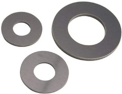 Made in USA - 5/8" Screw, Grade Gray PVC Standard Flat Washer - 0.687" ID x 1-1/2" OD, 1/8" Thick, Plain Finish - Eagle Tool & Supply