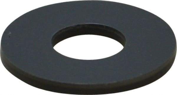 Made in USA - 1/4" Screw, Grade Gray PVC Standard Flat Washer - 0.312" ID x 3/4" OD, 0.062" Thick, Plain Finish - Eagle Tool & Supply