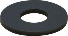 Made in USA - 1/4" Screw, Grade Gray PVC Standard Flat Washer - 0.312" ID x 3/4" OD, 0.062" Thick, Plain Finish - Eagle Tool & Supply