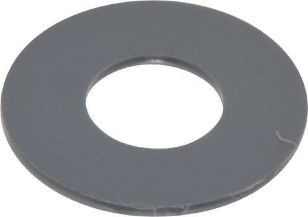 Made in USA - 1/2" Screw, Grade Gray PVC Standard Flat Washer - 0.562" ID x 1-1/4" OD, 0.062" Thick, Plain Finish - Eagle Tool & Supply