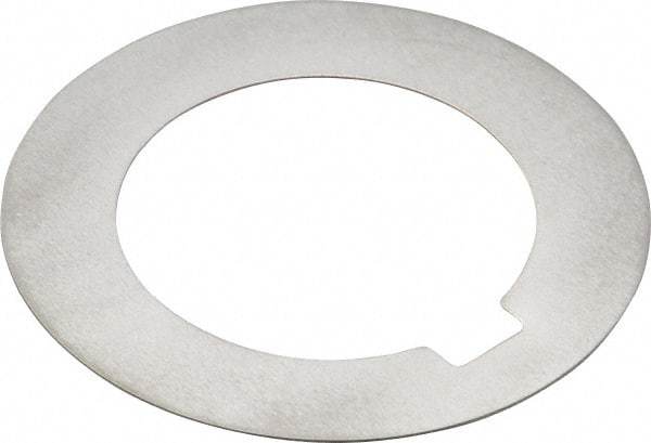 Made in USA - 0.078" Long x 3/16" Wide Notch, 0.01" Thick Internal Notched Washer - 301-304 Stainless Steel, 7/8" ID, 1-3/8" OD - Eagle Tool & Supply