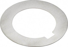 Made in USA - 0.078" Long x 3/16" Wide Notch, 0.01" Thick Internal Notched Washer - 301-304 Stainless Steel, 7/8" ID, 1-3/8" OD - Eagle Tool & Supply