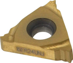 Seco - 16ER External Right Hand 24 UNJ Laydown Threading Insert - Grade CP500, TiAlN/TiN Coated Carbide - Eagle Tool & Supply
