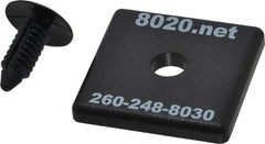 80/20 Inc. - 1-1/2" Wide, 1-1/2" High, Open Shelving T-Slotted Extrusion End Caps - Molded ABS, Use with Series 15 - 1515/1515-Lite Extrusions - Eagle Tool & Supply