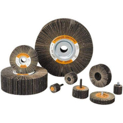 Standard Abrasives - 6 Inch Diameter, 60 Grit Aluminum Oxide Unmounted Flap Wheel - 1 Inch Hole, 2 Inch Wide, Coated, Medium Grade, 6,200 Max RPM - Eagle Tool & Supply