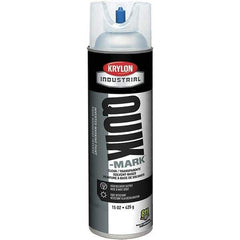 Krylon - 20 fl oz Clear Marking Paint - 50 to 60 Sq Ft Coverage, Solvent-Based Formula - Eagle Tool & Supply