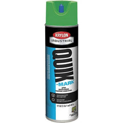 Krylon - 20 fl oz Green Marking Paint - 50 to 60 Sq Ft Coverage, Water-Based Formula - Eagle Tool & Supply