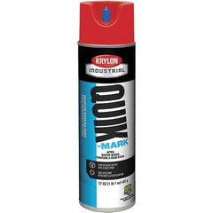 Krylon - 20 fl oz Red Marking Paint - 50 to 60 Sq Ft Coverage, Water-Based Formula - Eagle Tool & Supply