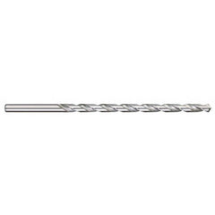 Titan USA - Extra Length Drill Bits; Drill Bit Size (Inch): 1/8 ; Drill Bit Size (Decimal Inch): 0.1250 ; Drill Point Angle: 118 ; Drill Bit Material: High Speed Steel ; Drill Bit Finish/Coating: Uncoated ; Overall Length (Inch): 12 - Exact Industrial Supply